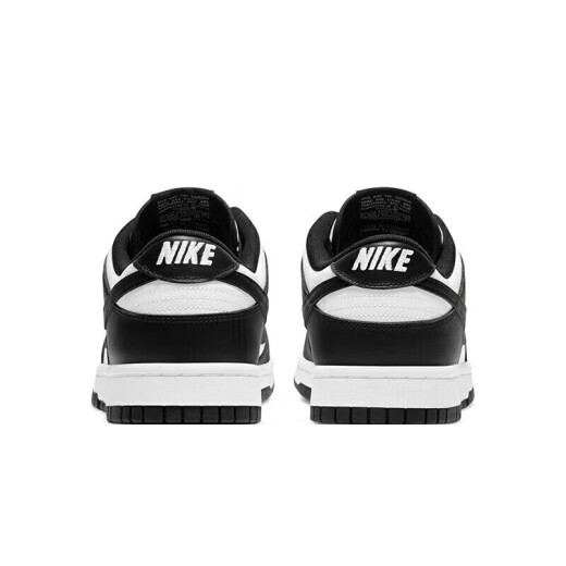 耐克（NIKE）男鞋2025春季新款DUNK LOW运动鞋复古板鞋胶底低帮轻便休闲鞋 黑色白DD1391-100 42