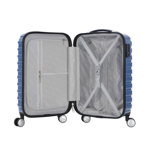 AMERICAN TOURISTER Counter American Travel Luggage BF9 Universal Wheel 20-inch Boarding Case 26-inch 29-inch Zipper Trolley Case Blue_[Give. Box Case + Packaging. Belt] 20-inch