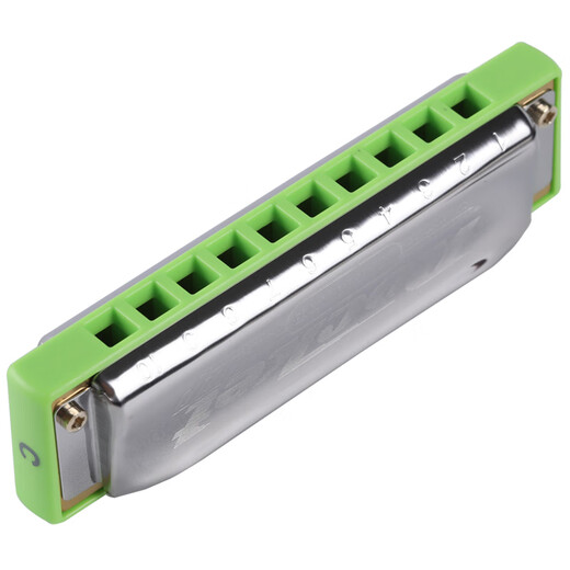 
HOHNER Germany and imported rockets Blues ROCKET AMP electroacoustic version 10 ten-orific harmonica for adult beginners AMP green rocket C-tuning PADDY scale bass belt 6