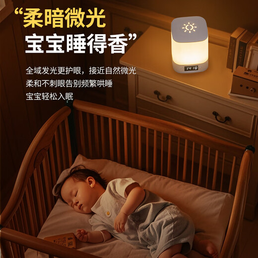 Guard Ma night lamp table lamp bedroom bedside lamp baby feeding eye protection confinement special rechargeable night light new energy clock model rechargeable and plug-in 3600