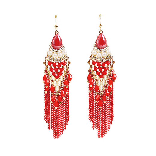 Boucles d'oreilles de style ethnique Tassel boho club de nuit accessoires de mode de vêtements pour femmes