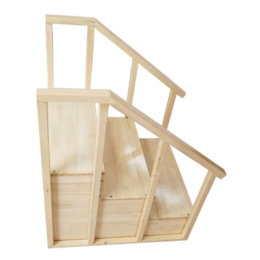 General Electric (GE) Child Development Screening Bed Test Cot Solid Wood Fence Bed Children's Examination Bed Child Heart Scale Assessment Single Handrail Two-Way Wooden Ladder