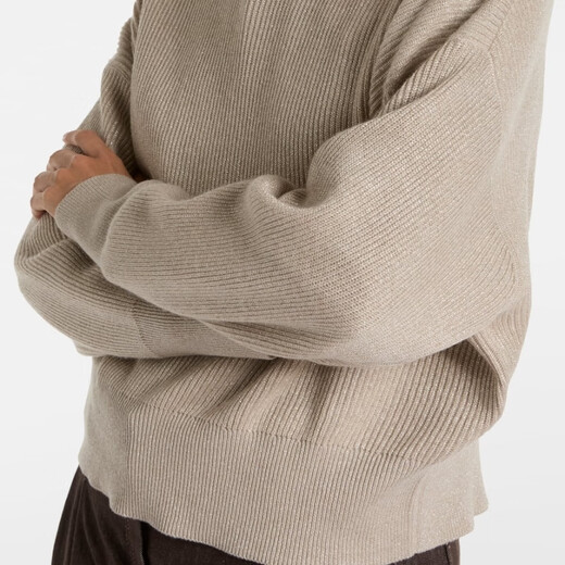 Brunello Cucinelli 羊绒混纺罗纹针织毛衣 P01083488 灰色 XXS CN 155/80