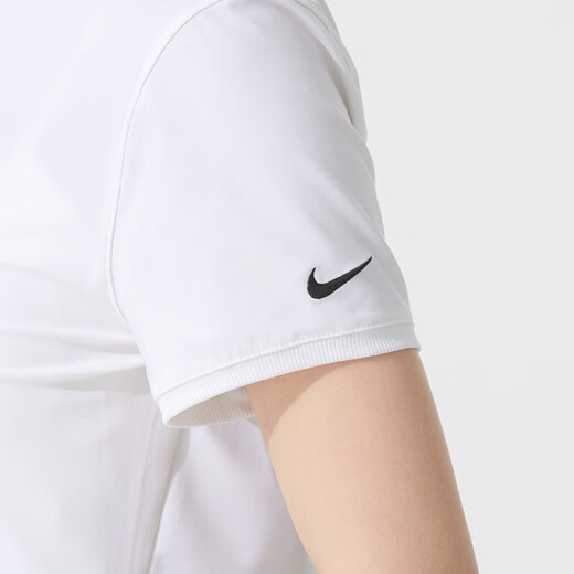 
Nike (NIKE) suit for women, summer sports POLO shirt embroidered lapel short-sleeved T-shirt, running and fitness training, large LOGO shorts, cuff label POLO shirt + large hook shorts, M/160