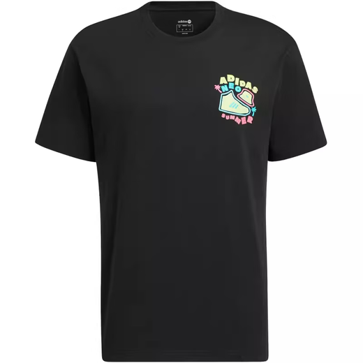 阿迪达斯 （adidas）男女款纯色百搭后背印花运动休闲短袖T恤HS8851官方旗舰正品 GK1483自信超人 2XL