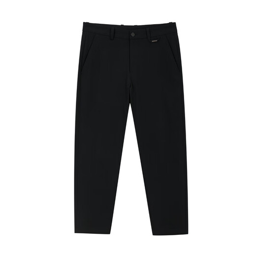 Jack Jones (JACK/JONES) men's cropped pants men's casual pants draped business men's pants summer straight pants men's thin high-end S03 black 32 175