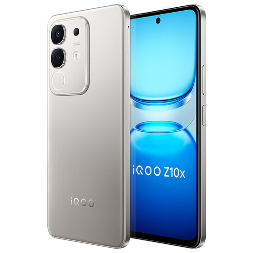 VivoiQOO Z10x new mobile phone 5G launches new Dimensity 7300 ultra-thin blue ocean battery with high volume and long battery life iqooz10x moon rock titanium 8GB 128GB official standard configuration