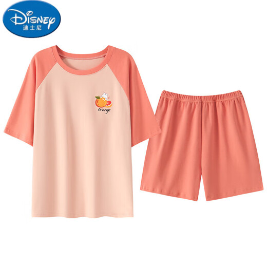 Das Kurzarm-Pyjama-Set von Disney Women's im Sommer ist mit einem Brustpolster ausgestattet. Integrierte großgröße dünne Baumwoll-Sommer-Hauskleidung kann draußen getragen werden. GXT1047 Match M (Empfohlen 75-95jin [Jin ist gleich 0,5 kg]))