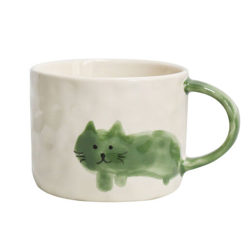 Tiger à trois avril Tiger à la main pour chaton peint à la main Tasse ménage après-midi Aupo-, tasse de bureau, tasse de lait de lait