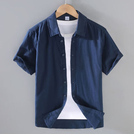 
ZoScheter men's linen long-sleeved shirt linen men's Japanese casual loose cotton linen shirt spring and summer outfit DN-9027 gray XL