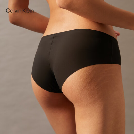 Calvin Kleinck Unterwäsche für Frauen Zweierpacks bequeme, nicht markierende Baumwollgekrönte Anti-Pinch-Hüft-Halb-Butt-Höschen QP1049o 6xy-Raum Schwarz/Fleischfarbe xs xs