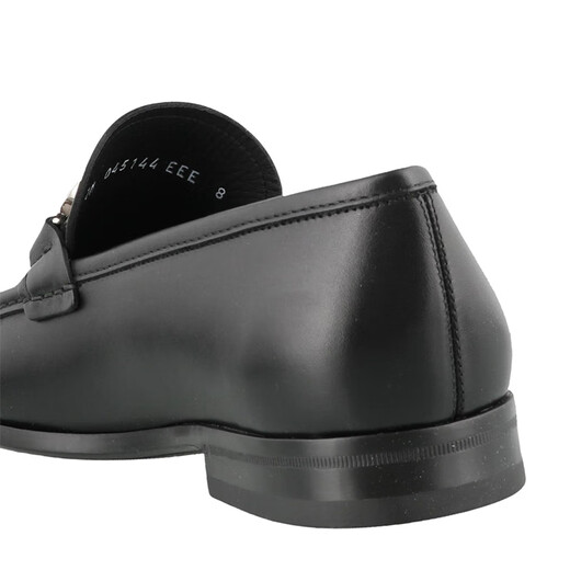 Ferragamo summer breathable genuine leather men's classic buckle business leather shoes low heel 02A881686084 Bonded Warehouse Black 43 =9