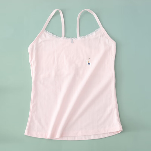 浪莎儿童内衣女发育期9-12岁春夏纯棉内里打底小学初中长款吊带背心