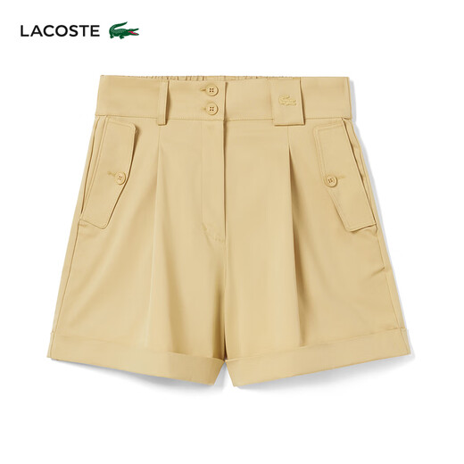 Lacost (LACOSTE) French crocodile women's spring fashion casual loose comfortable solid color shorts FF3880 031/black 34/155