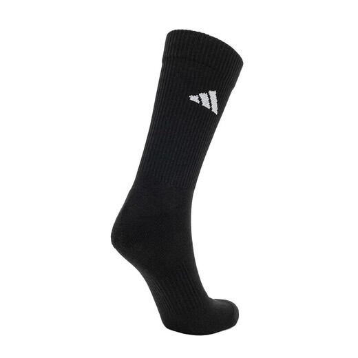 Adidas high socks men's socks women's socks sports fitness training basketball socks sweat-absorbent and breathable casual high-top socks JC9272 S[35-38 sizes]