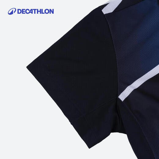 迪卡侬（DECATHLON）女式乒乓球运动Polo衫短袖羽毛球服藏蓝色L-4836885