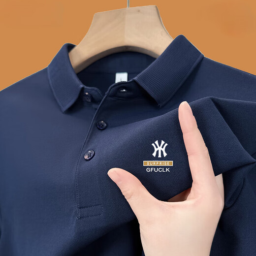 CZCM Light Luxury High-End-Marke Kurzärärmelte Polo-Hemd für Herren-T-Shirt Lose Casual Callar Business Top Sommer New Style Y1polo-Shirt-Grey 3xl 165-180Jin [Jin gleich 0,5 kg]