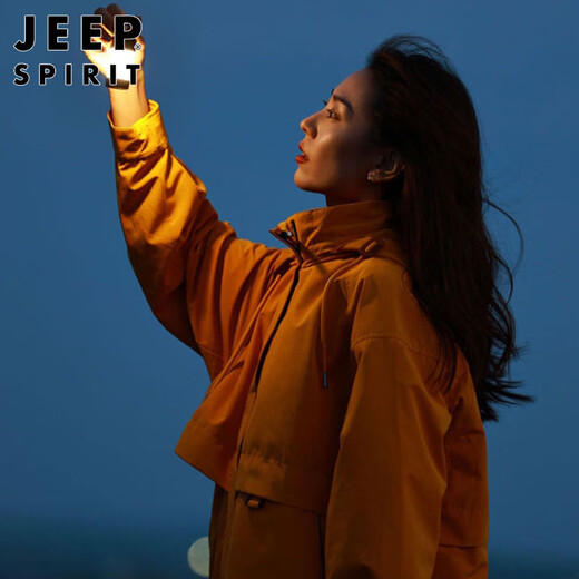JEEP SPIRIT Jeep Jacket Jacket Men's and Women's Autumn and Winter Windproof Outdoor Couple Jacket Men's Sunflower XL
