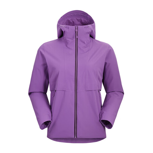 Kailas Sporty Outdoor Simple Solid Color Mountaine de randonnée et de randonnée à l'épreuve du vent mince Velvet confortable Veste à soupe de vent à capuche Black Black Xs