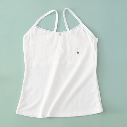 浪莎儿童内衣女发育期9-12岁春夏纯棉内里打底小学初中长款吊带背心