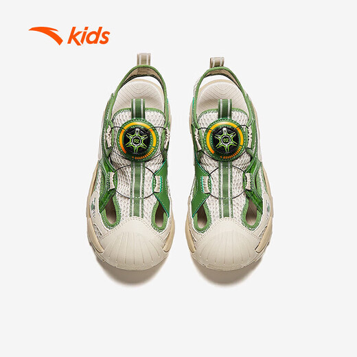 ANTA children's sandals for boys and girls with knob buckles summer breathable small warship toe box beach shoes A312426909