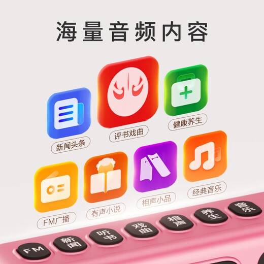 Xiaodu radio for the elderly, dedicated companion machine for the elderly, full-band high-end sound quality, multi-functional smart voice, birthday and New Year gift for the elderly, practical gift for grandparents, gift for elders, gift for elders, red