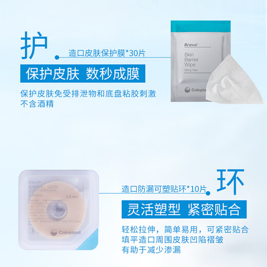 
Tianshili [Pink Film Ring Set] Kangle Preservation Ostomy Care Supplies Daily Skin-friendly Protection1907/1/120 [Advanced Nursing Model D]1907+12021+12035+