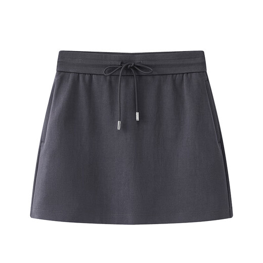 
Ainos 2025 summer new sports style skirt short-sleeved T-shirt top set women's two-piece set 9215 smoke gray L