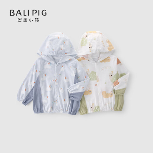 Bali Schwein Kinderjacke Sommer langärmelige dünne Klimaanlage Hemd atmungsable Junge lässige Top Mädchen Sonnenschutz Kleidung Baby Kleidung Sonnengans 90