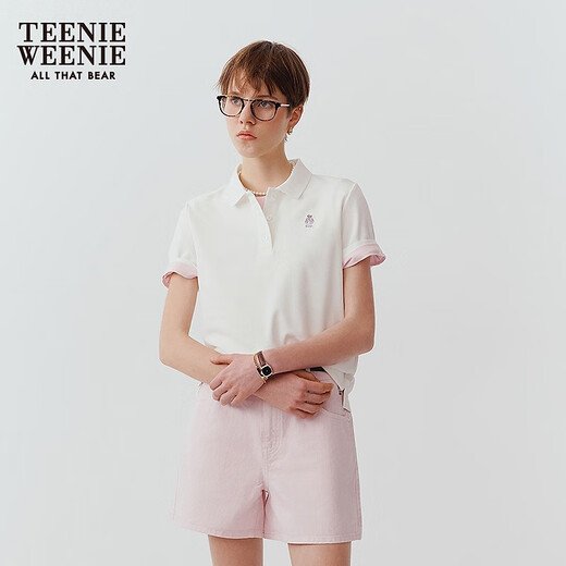 Teenie Weenie [Cool] ours Polo féminin 2025 Été Nouveau T-shirt à manches courtes simples