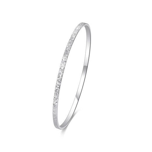 Jinzhifu inherited crushed ice platinum bracelet for women PT950 crushed ice platinum bracelet as a Chinese Valentine's Day gift for my wife, about 6.9 grams (refund more, make up less), 52 circles