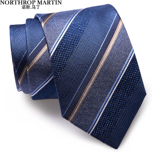 North Ray Martin (Northrop Martin) Tie à soie haut de gamme HEMS FORMAL BUSINESS BUREAT MEDIAL BOX Gift à main