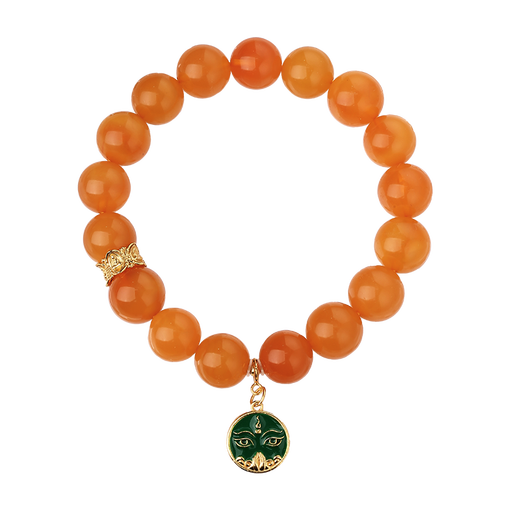 Potala Palace Beeswax 925 Silver Wisdom Eye Pendant Bracelet Amber Transfer Bead Single Circle Bracelet for Men and Women Birthday Gift for Boyfriend