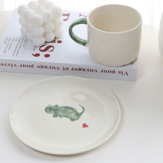 Tiger à trois avril Tiger à la main pour chaton peint à la main Tasse ménage après-midi Aupo-, tasse de bureau, tasse de lait de lait