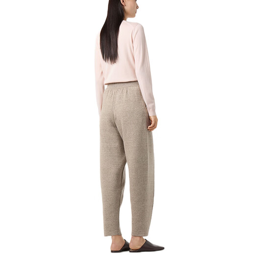 Loro Piana/Nuoyou Pianya LP Damen Piuma Pullover Kaschmir gestrickt Langarm Pullover Casual Base Shirt 25 Neue Style Light Pink 36