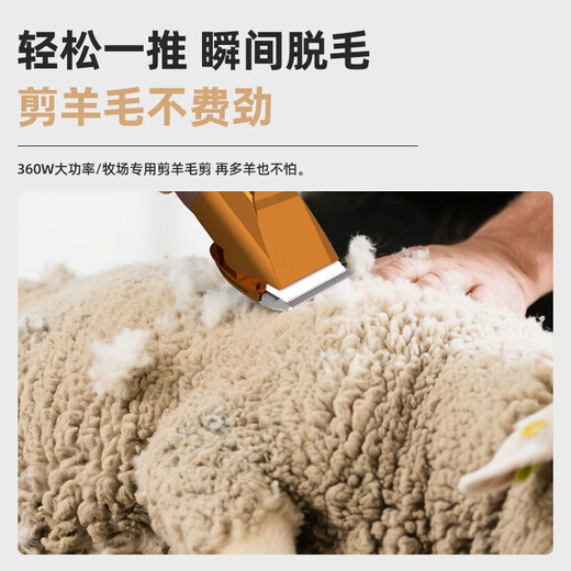 DINGNAI high-power wired dog wool shear electric clipper high-power shaver pet hair pusher wool electric clipper silver pet clipper 36V plug-in