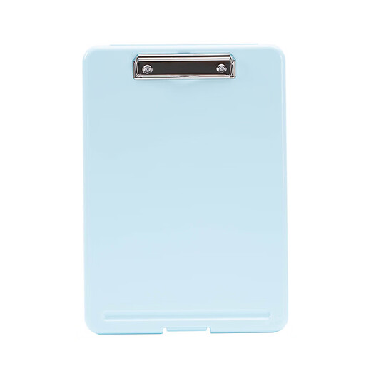 
Praise A4 file box file test paper storage file box multifunctional file box plastic transparent folder fresh blue (11932) real blue 008