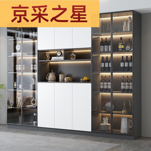 咏幻餐边柜靠墙一体客厅酒柜储物柜现代简约餐厅厨房收纳储物柜茶水柜 款式15280*40*220上楼包安装