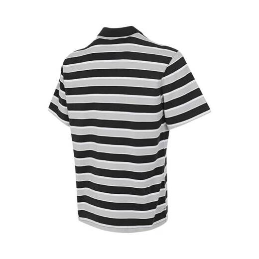 耐克（NIKE）短袖T恤男士2025夏季新款运动服针织翻领POLO衫上衣商务半袖 纯棉FN3897-010黑白条纹 XL