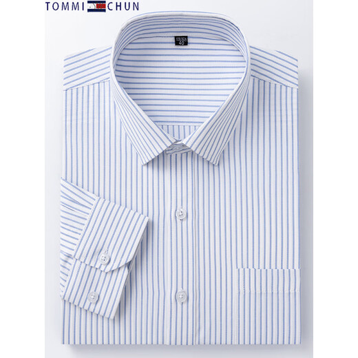 Tommy Jeans Tommy Long Sleeve Shirt Herren Frühlings- und Herbst-New Fashion Career Professional Working Junior und junges Shirt 6630 XL 38 Gewicht über 115-120jin [Jin ist gleich 0,5 kg]