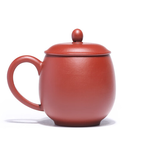Centennial Liyong Yixing purple sand cover cup purely handmade original mineral red mud dragon egg cup office household tea set tea cup 280ml