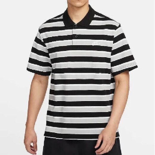 
AJ new short-sleeved POLO shirt for men and women, loose and breathable sports and casual striped T-shirt trendy FN3897 FN3897-010 S