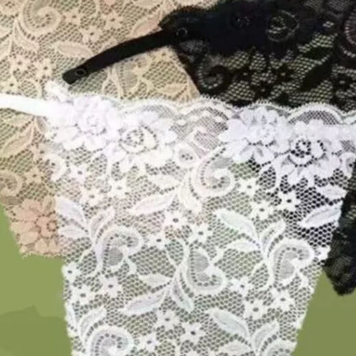 Chest cover, low collar, lace one piece, strapless, strapless, anti-falling, anti-exposure, 1 strip for skin color, 1 strip for black color, 1 strip