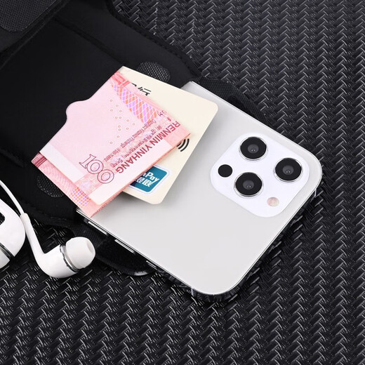 Mobile phone arm bag Sweat-proof running arm bag Touch screen running mobile phone carrying artifact running equipment wrist bag sports mobile phone armband black 6.5 inches