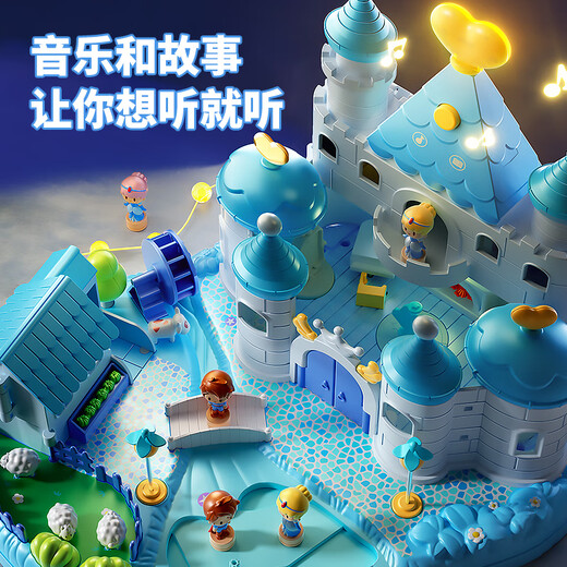 玩具特工队儿童过家家玩具女孩3-6岁生日礼物爱莎公主冰雪城堡磁力娃娃屋