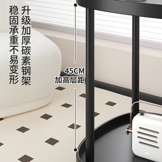 
Mushuangfu movable coffee table side table side table movable small table small coffee table bedside table storage rack storage cabinet
