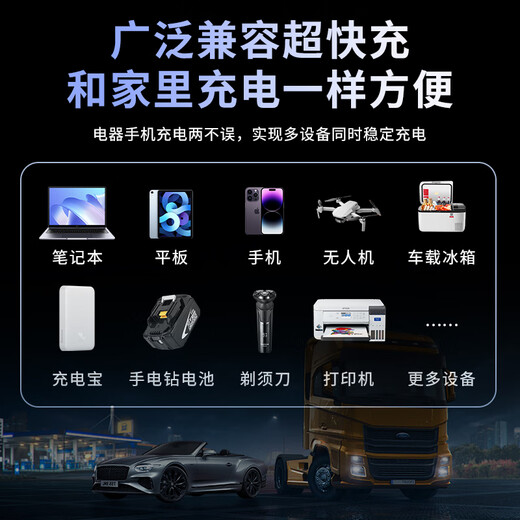 Zhunhang car inverter 12v24V to 220v high-power charging source cigarette lighter converter socket head fast charging