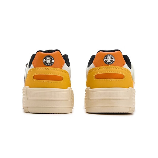 
361 Garfield co-branded model丨Board shoes women's casual shoes 2025 summer fitness mesh breathable women's sports shoes 6624 feather white/retro yellow 38