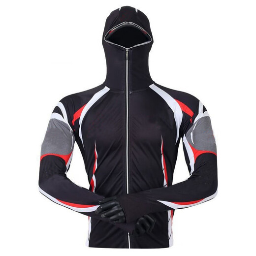 New ice silk fishing suit, breathable and cool fishing sun protection suit, anti-mosquito sea fishing men's fishing quick-drying underwear, white 102 white 2XL