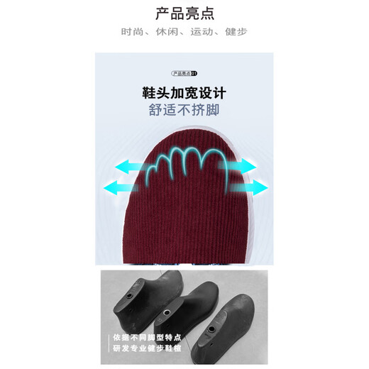 足立健足力健宽胖脚老人鞋男软底一脚蹬老北京布鞋中老年健步鞋拇指外翻 A9888男款蓝色_【质检合格】 40 _【标准足力健尺码】